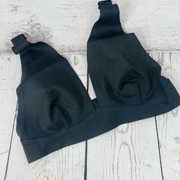 Free People Intimately Small Bra Erin Scuba Plunge Bralette Adjustable Straps - Picture 2 of 7